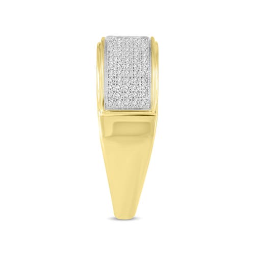 Shop Luvmyjewelry Quintus Unisex Diamond Band Ring In 10k Yellow Gold