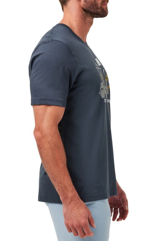 Shop Travismathew The Patriot 2.0 Graphic T-shirt In Blue Nights