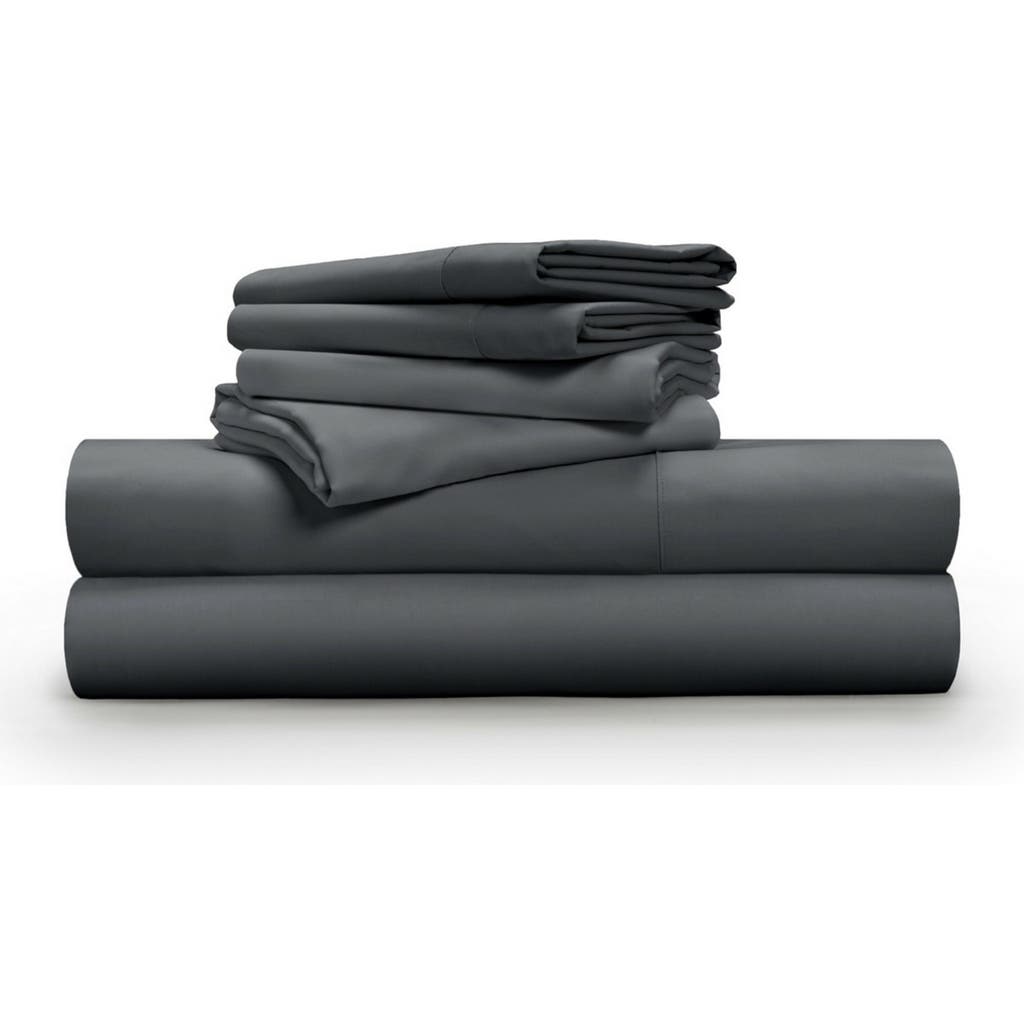 Pg Goods Luxe Soft 'n Smooth Tencel® Lyocell Sheet Set In Gray