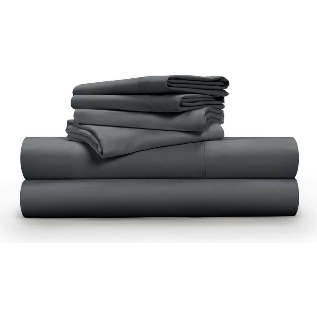 Pg Goods Pillow Guy Luxe Soft 'n Smooth Tencel® Lyocell Sheet Set In Charcoal