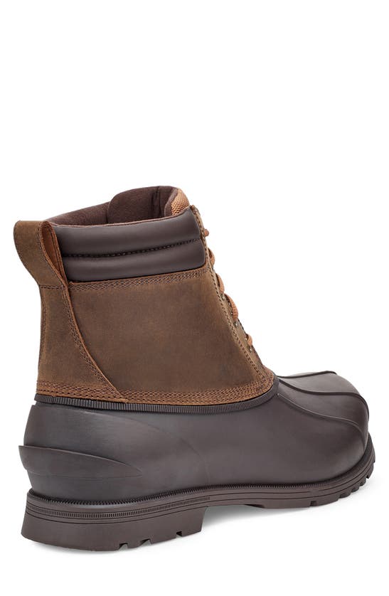 Shop Ugg Gatson Waterproof Boot In Chestnut Leather