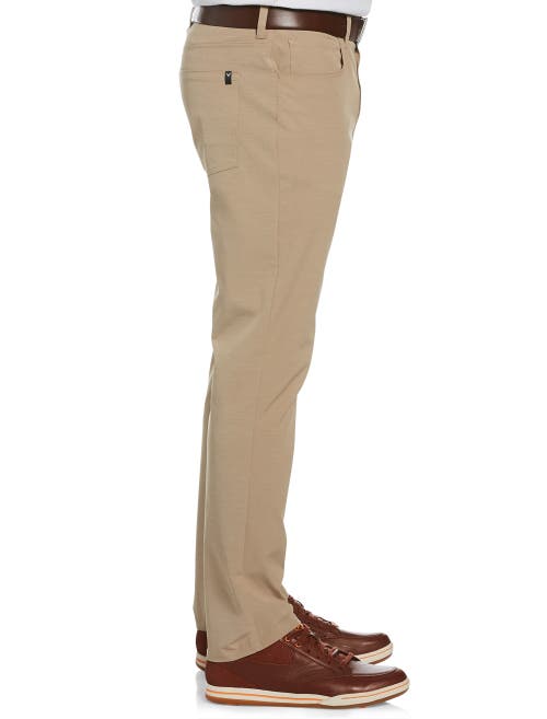 Shop Callaway 5-pocket Flat-front Everplay Pants In Khaki Heather