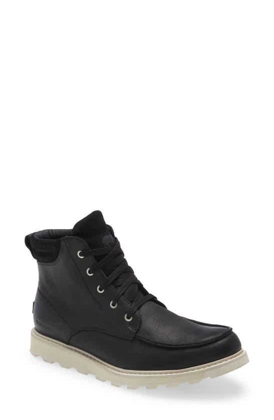 Sorel Madson Ii Moc Toe Waterproof Boot In Black Dark Stone | ModeSens