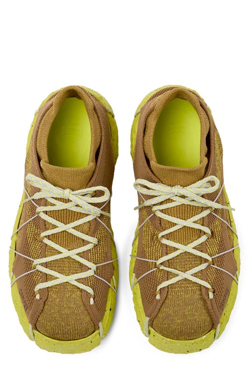 Shop Camper Roku Sneaker In Light Brown And Mustard Yellow