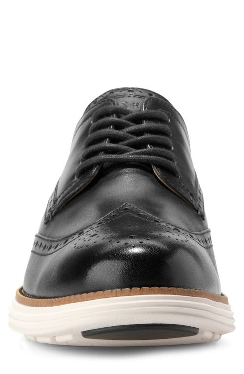 Shop Cole Haan Øriginalgrand Remastered Shortwing Derby In Black/ivory