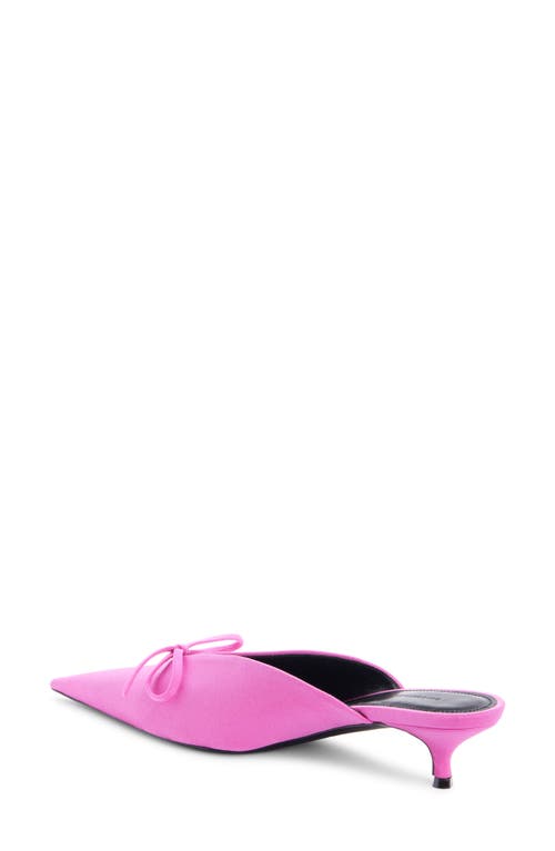 Shop Balenciaga Knife Kitten Heel Pointed Toe Mule In Pink