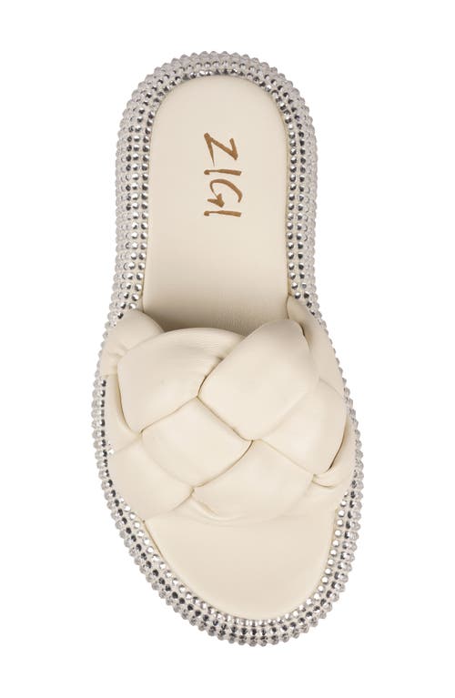 ZIGI ZIGI SHAPPY CRYSTAL PLATFORM SLIDE SANDAL