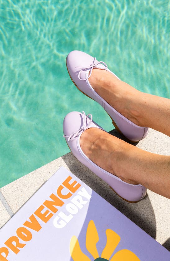 Patricia Green Skim Ballerina Flat In Lilac