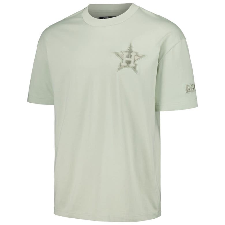 Shop Pro Standard Mint Houston Astros Neutral Cj Dropped Shoulders T-shirt