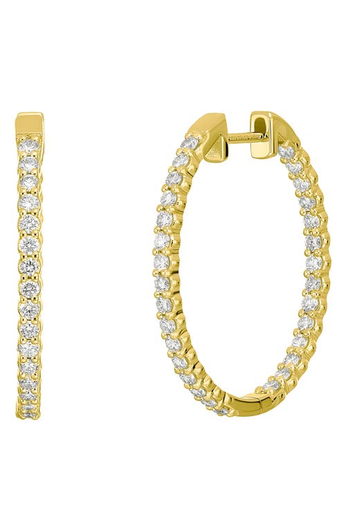 Bony Levy Audrey Diamond Hoop Earrings in 18K Yellow Gold at Nordstrom