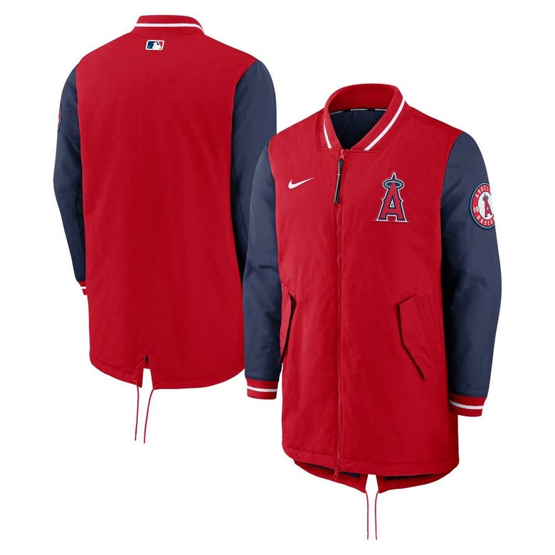 Nike Red Los Angeles Angels Authentic Collection Dugout Performance ...