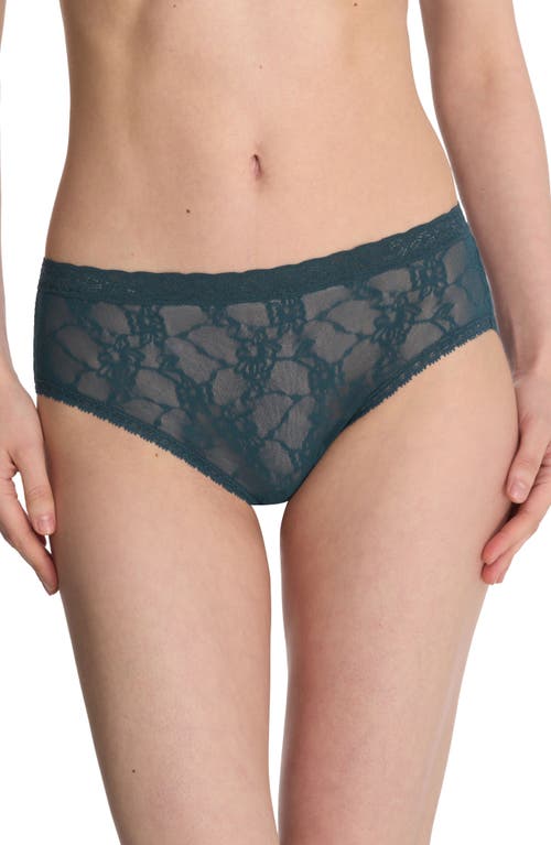 Shop Natori Bliss Allure Lace Briefs In Crystal Teal