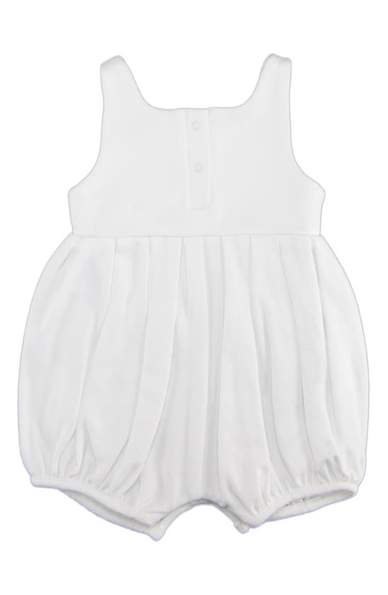 Habitual Pleated Babydoll Romper In White