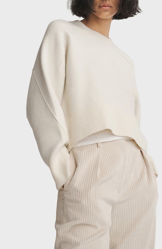 Rag & Bone Bennett Wide-leg Corduroy Pants In Ivory