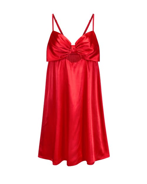 Adore Me Janessa Slip In Dark Red