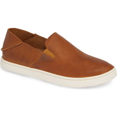 Olukai Pehuea Slip-On Sneaker, Brown