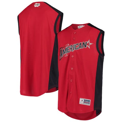 Men's Texas Rangers Majestic Royal/Red Authentic Collection On-Field  3/4-Sleeve Batting Practice Jersey