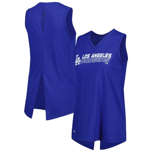 Women's Levelwear Royal Los Angeles Dodgers Paisley Chase V-Neck Tank Top