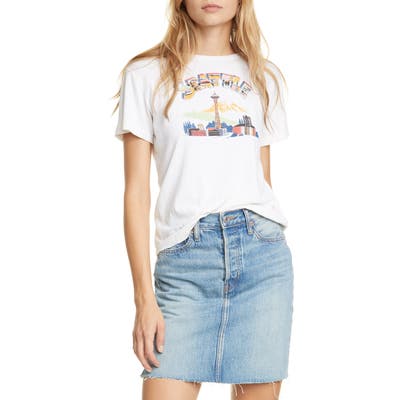 Re/done Classic Seattle Tee, Ivory