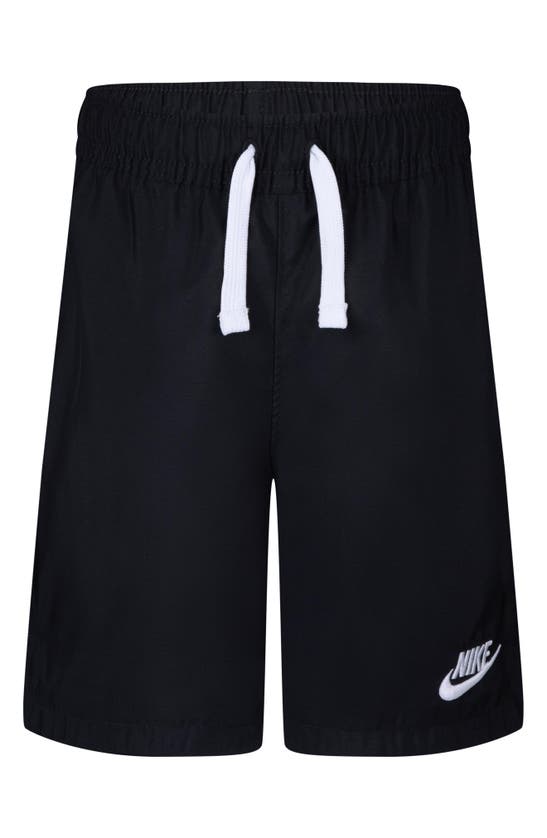 Nike Kids' Woven Athletic Shorts In Black