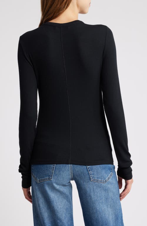 FRAME FRAME LONG SLEEVE SHOULDER BUTTON T-SHIRT 