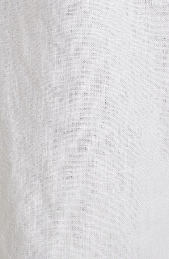 Shop Johnny Bigg Resort Linen Drawstring Shorts In White