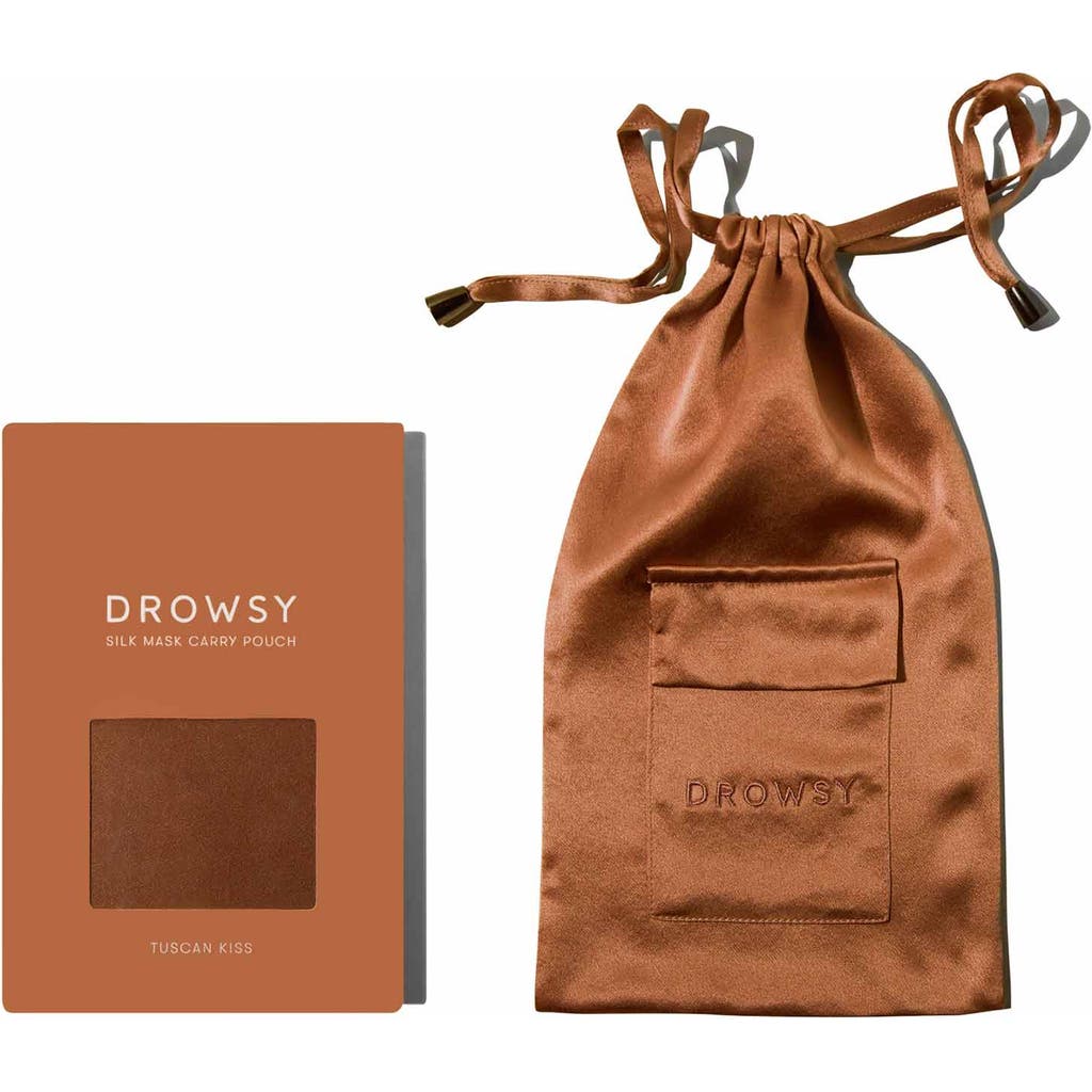 Drowsy Sleep Co . Silk Carry Pouch In Pumpkin Spice