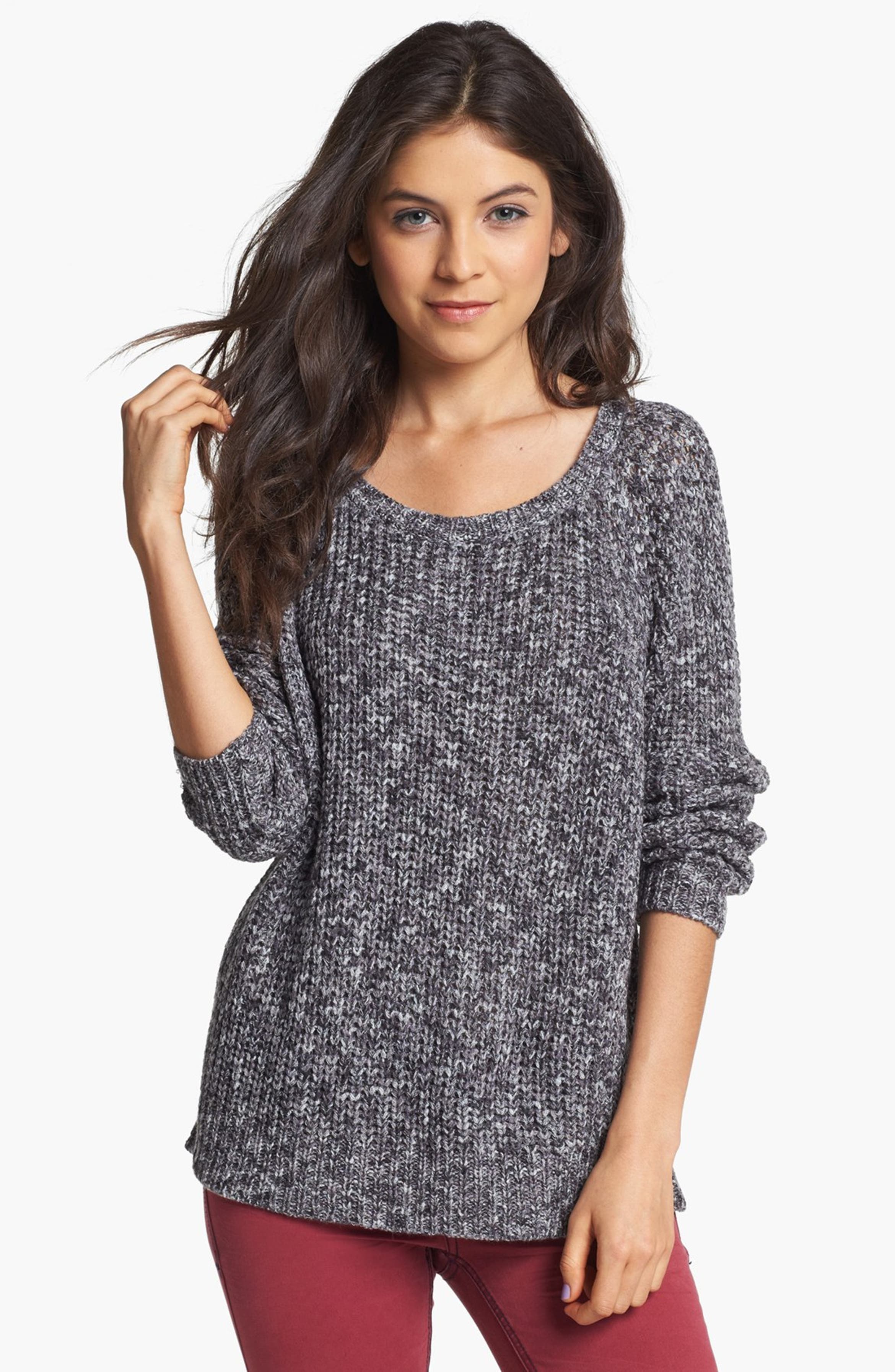Rubbish® Marled Relaxed Sweater (Juniors) | Nordstrom