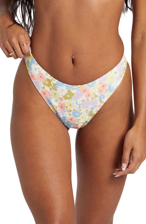 Billabong Dream Chaser Tanlines Hike Bikini Bottoms in Pink Multi at Nordstrom, Size X-Large