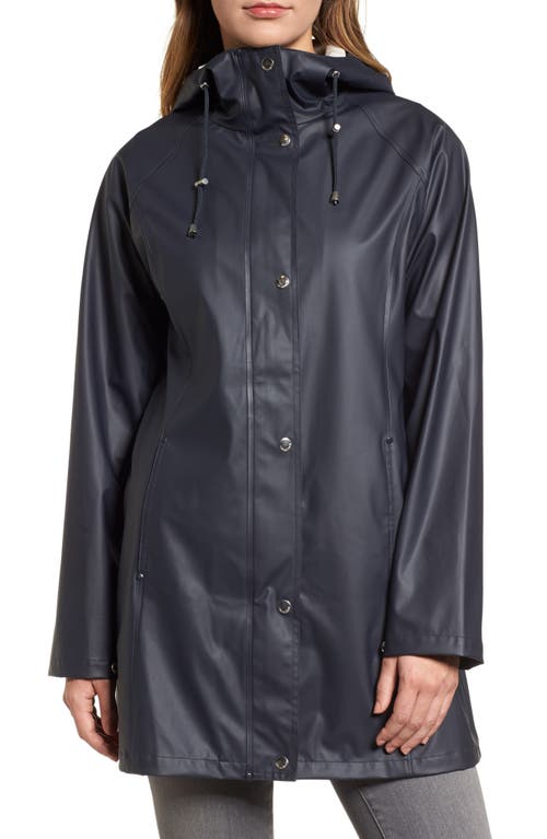 Shop Ilse Jacobsen Raincoat In Dark Indigo