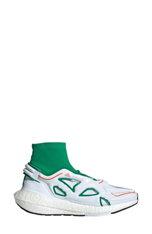 Adidas By Stella Mccartney X Stella Mccartney Ultraboost 22 Running Sneaker In Green/ftwr White