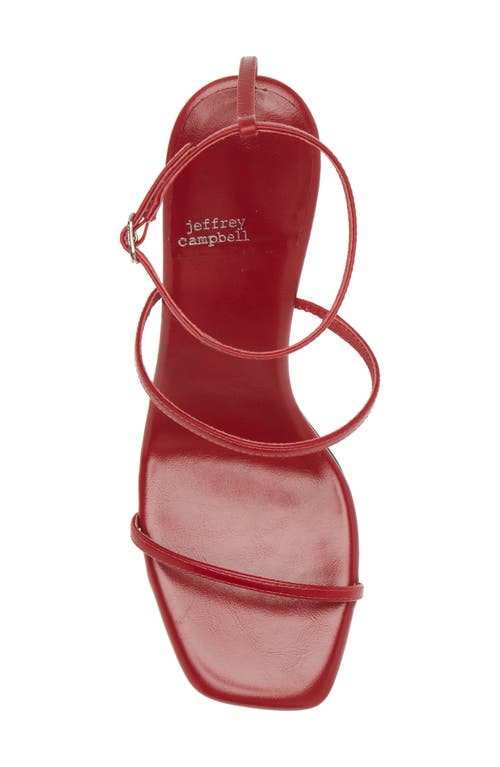 Shop Jeffrey Campbell Monica Ankle Strap Sandal In Red