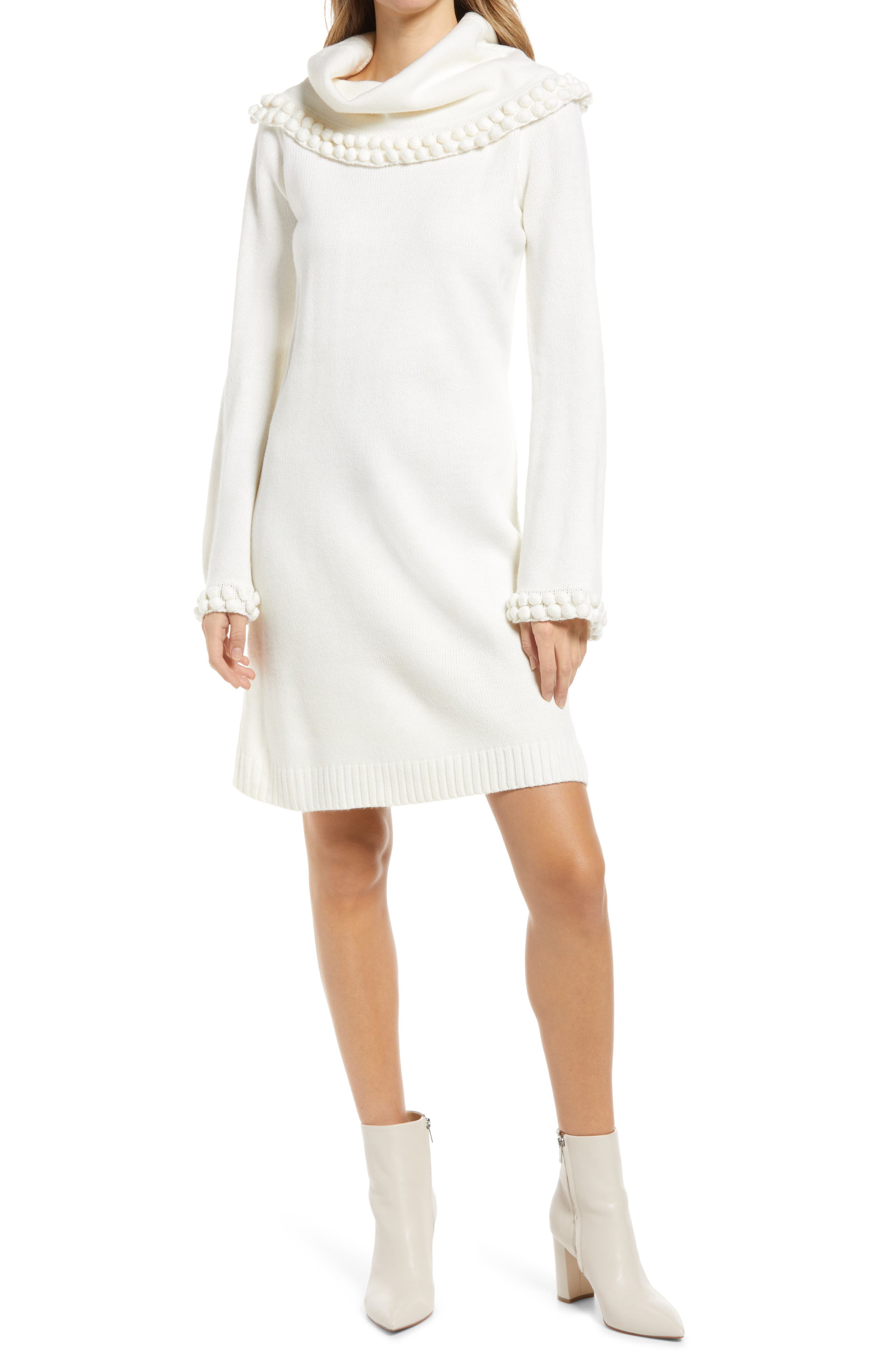 eliza j turtleneck sweater dress