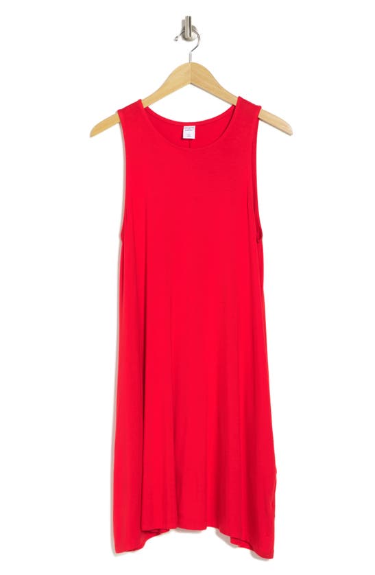 Melrose And Market Swing Dress With Pockets In Red Chinoise