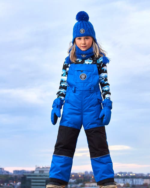 Shop Deux Par Deux Boy's Overall Snow Pants Royal Blue In Princess Blue