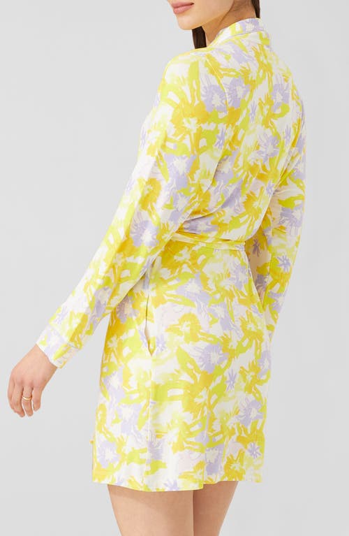 Shop Alivia Joey Print Robe In Painterly Petals