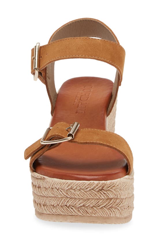 Shop Cordani Betsy Espadrille Wedge Sandal In Cuero Suede