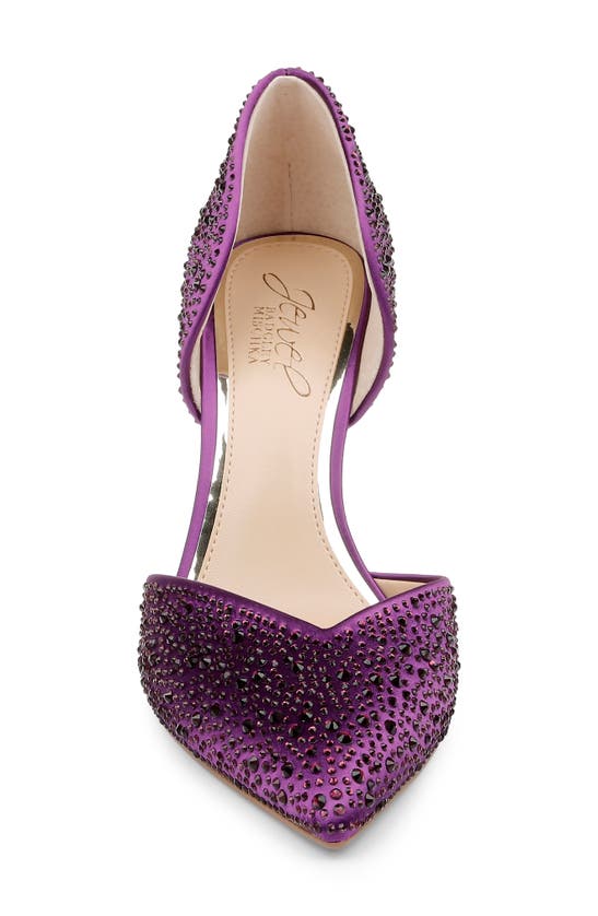 Jewel Badgley Mischka Women's Grace Evening Pump Women's Shoes In Purple