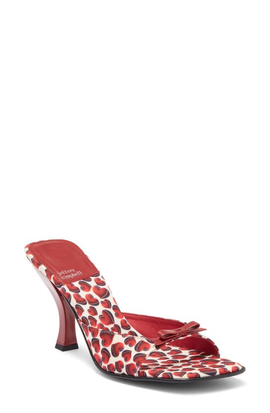 Shop Jeffrey Campbell Loveable Slide Sandal In Red Hearts