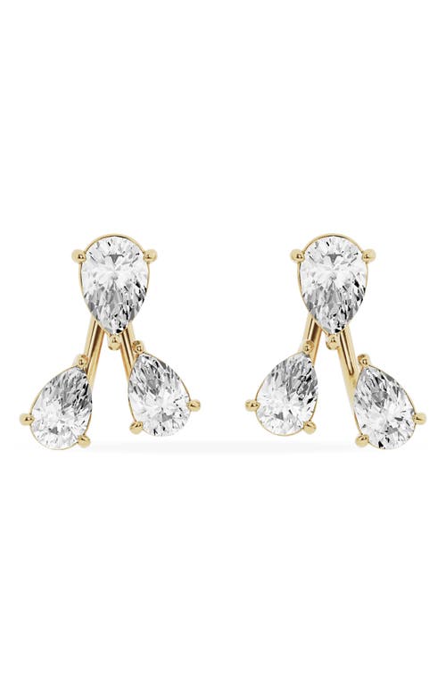 Jennifer Fisher 18K Gold Trio Lab Created Diamond Fashion Stud Earrings - 3.5 ctw in 18K Yellow Gold at Nordstrom