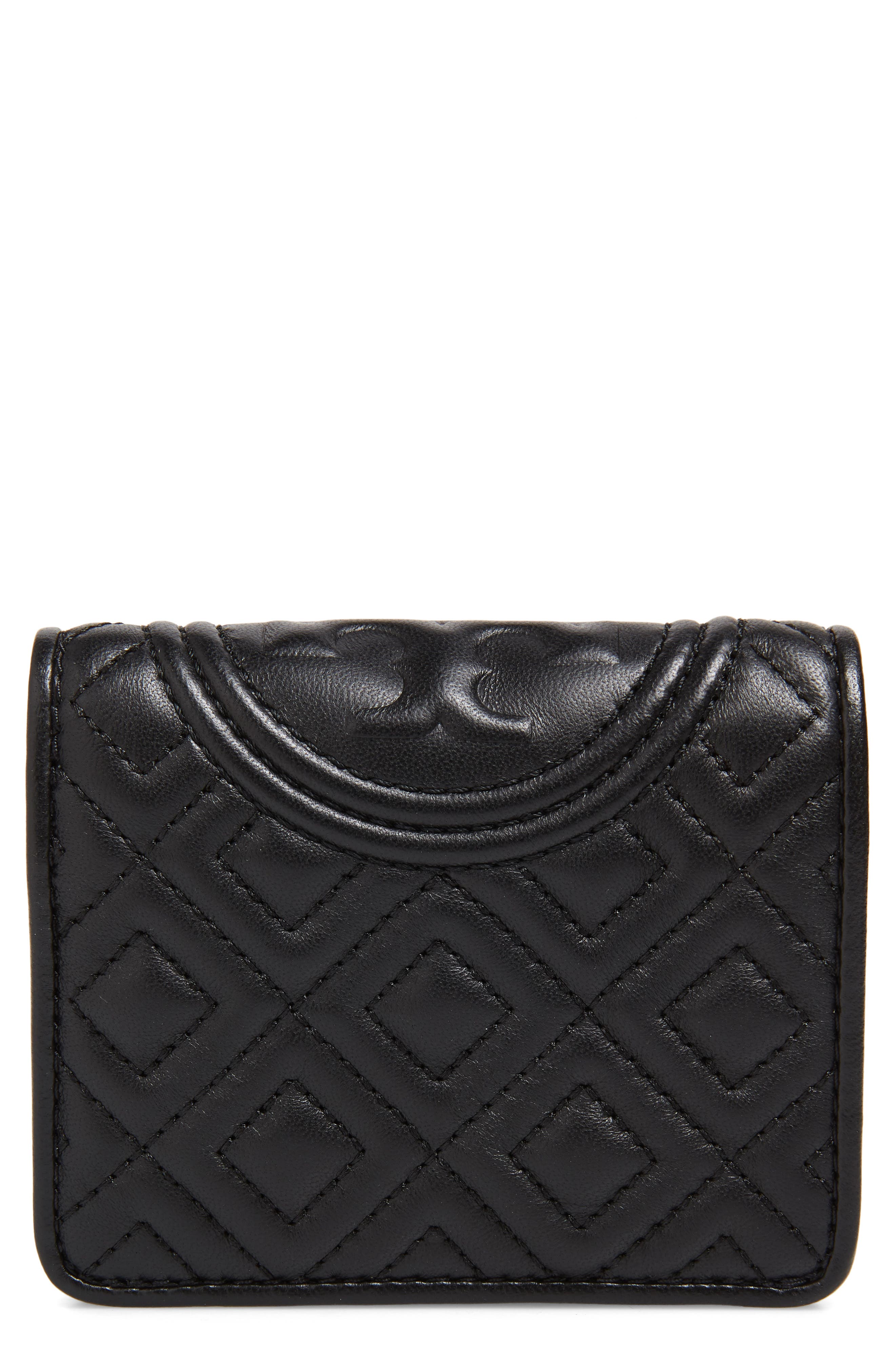 Tory Burch Mini Fleming Quilted Lambskin Leather Bifold Wallet Nordstrom