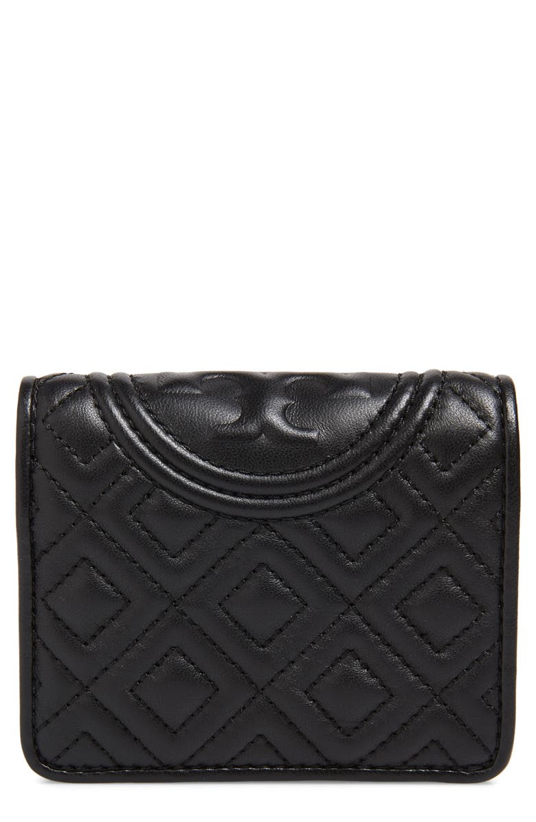 Tory Burch Mini Fleming Quilted Lambskin Leather Bifold Wallet | Nordstrom