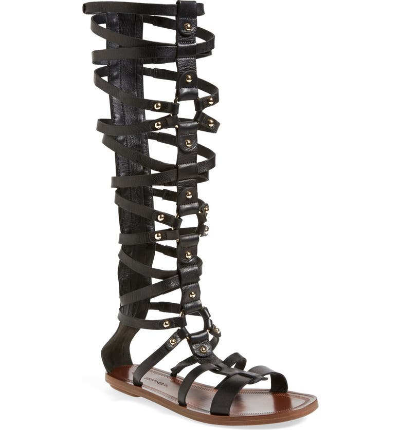 Via Spiga 'Sumner' Knee High Leather Gladiator Sandal (Women) | Nordstrom