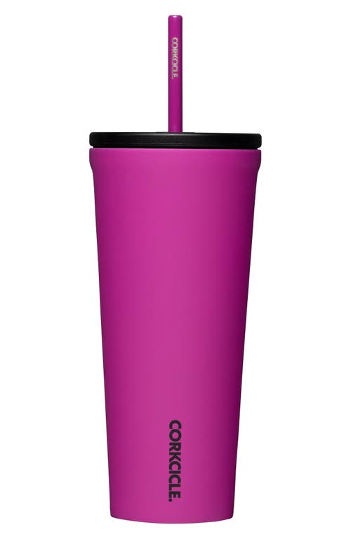 Corkcicle 24-Ounce Insulated Cup with Straw in Berry Punch at Nordstrom