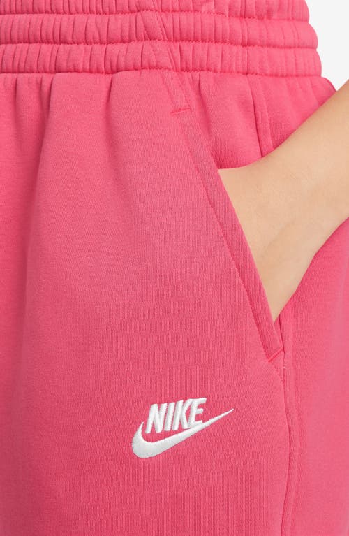 Shop Nike Kids' Sportswear Club Fleece Sweatpants In Aster Pink/aster Pink/white