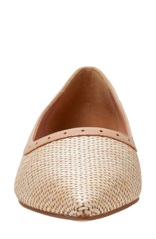 Linea Paolo Newport Pointed Toe Flat In Tan/desert