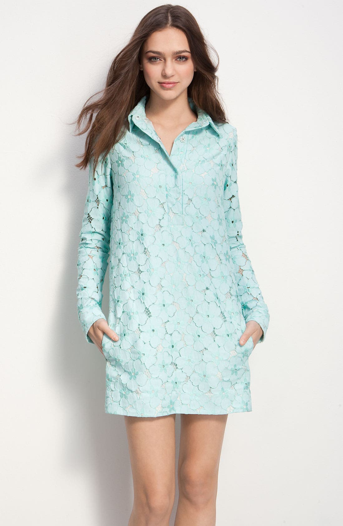 dvf leandra lace dress