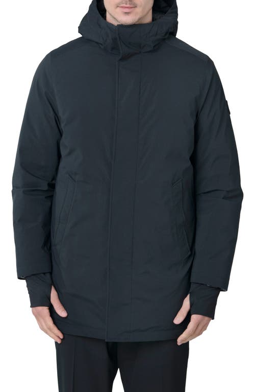 Everdas Water Resistant & Windproof Down Parka in Black