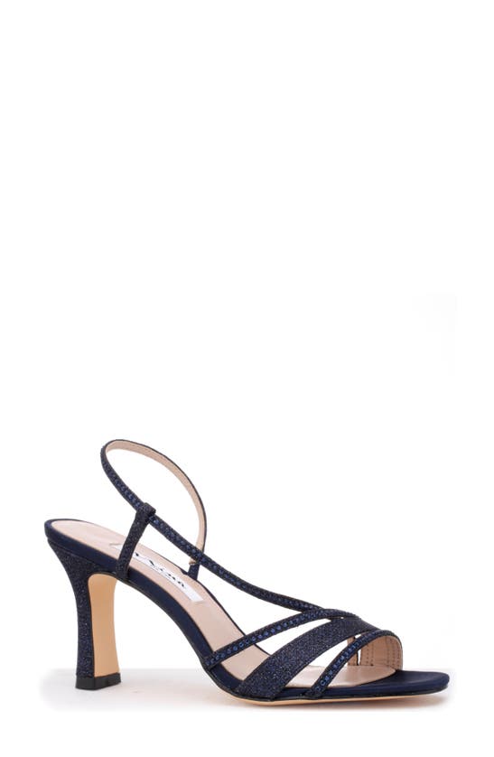 Nina Women's Abbi Asymmetrical Evening Sandals In New Navy