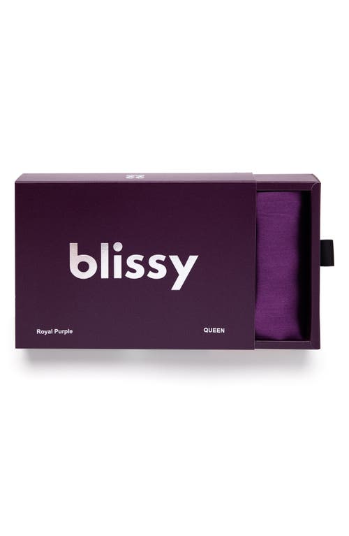 Shop Blissy Mulberry Silk Pillowcase In Royal Purple